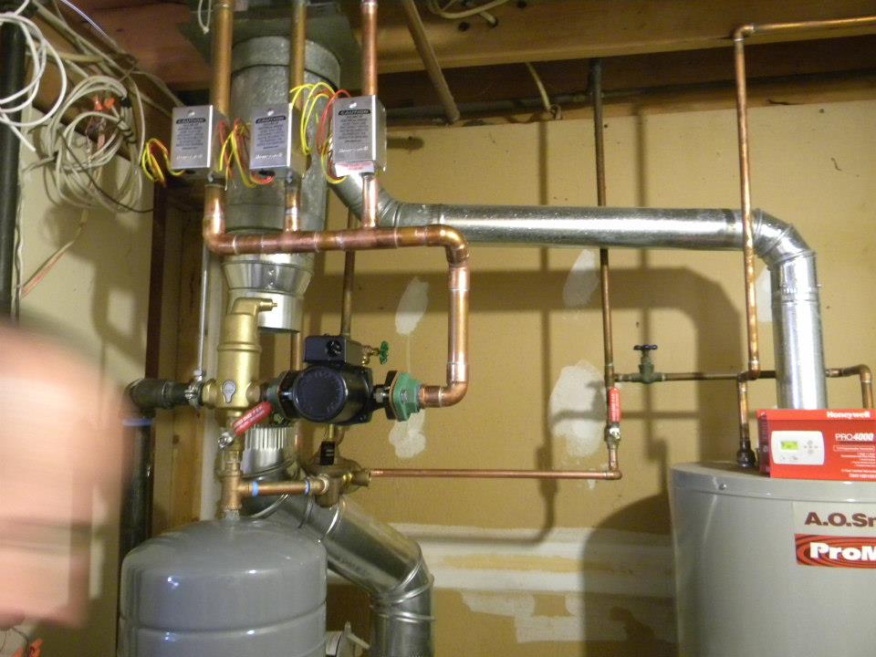 Milford water heater installation