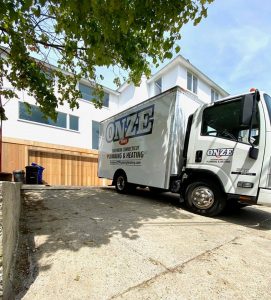 Onze Southern Connecticut Plumbing and Heating truck in Milford